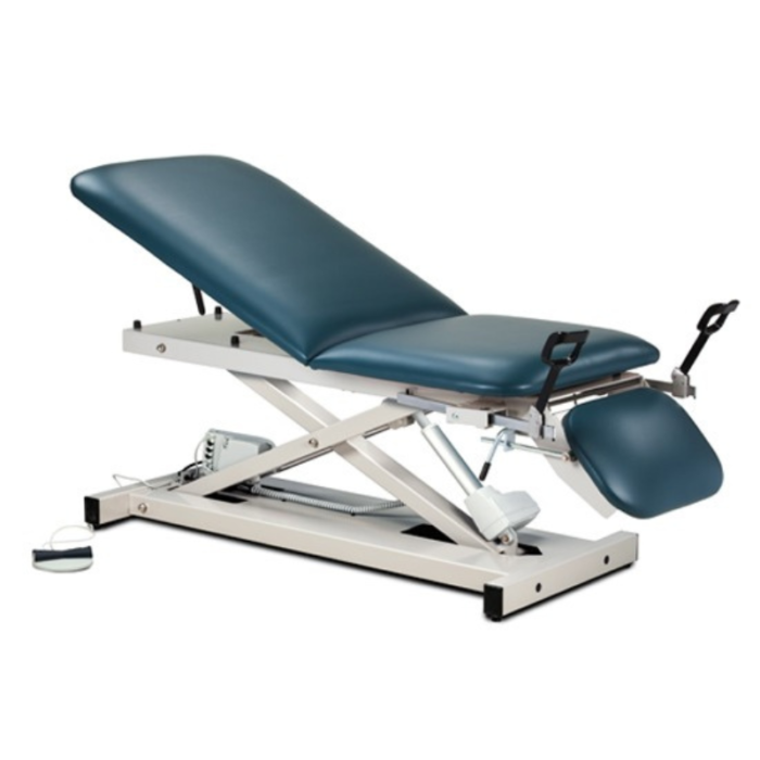 Power 500, Open Base Power Table with Adjustable Backrest, Footrest and Stirrups # CLI80360-3WG