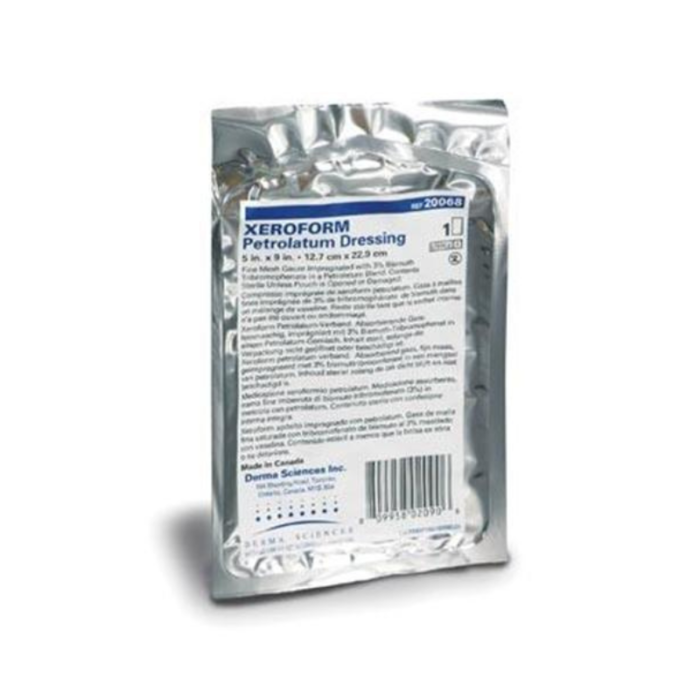 Dressing Petrolatum Gauze 5x9" Xeroform Sterile BX/50 # DKC20068