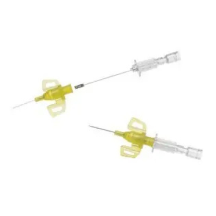 B. Braun Introcan Safety 3 Closed IV Catheter, Yellow, 24 Fr, .75 Inch - 50/Box # BB4251127-02